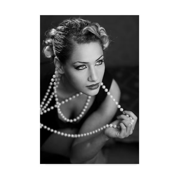 Lillo Bonadonna 'Pearl Necklace' Canvas Art, 22x32, Trademark Fine Art, Mfr#: 1X06130-C2232GG
